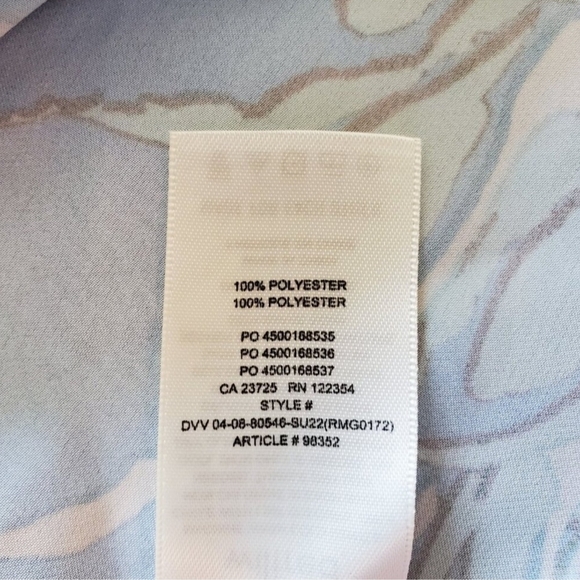 Wilfred Aqua Blue Floral Mini Slip Dress - Picture 5 of 5